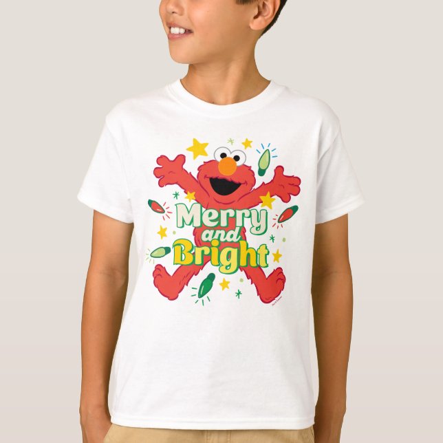 Camiseta Elmo | Merry y Bright (Anverso)