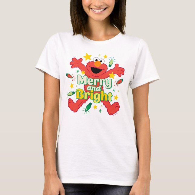 Camiseta Elmo | Merry y Bright (Anverso)