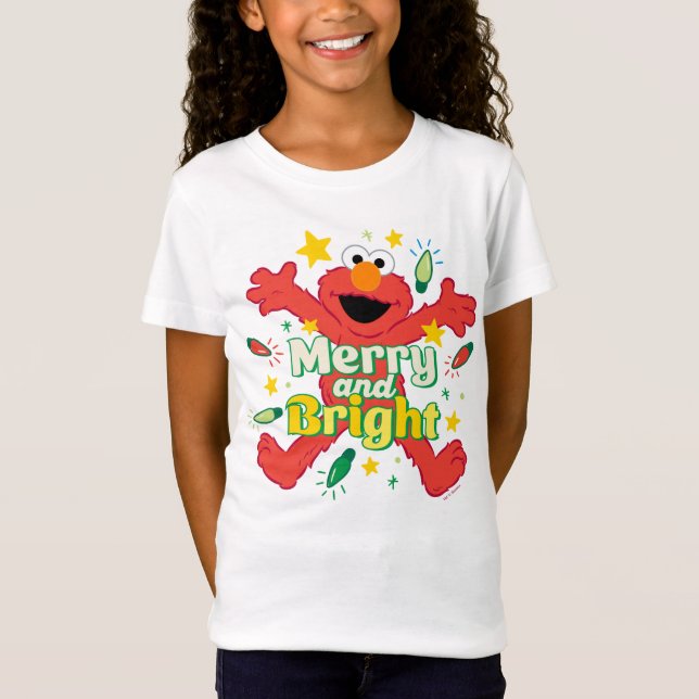 Camiseta Elmo | Merry y Bright (Anverso)