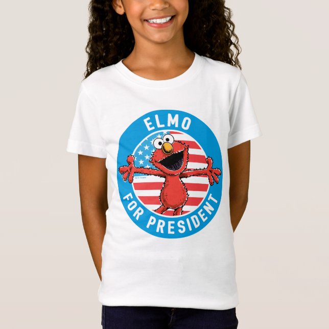 Camiseta Elmo para presidente - Bandera (Anverso)