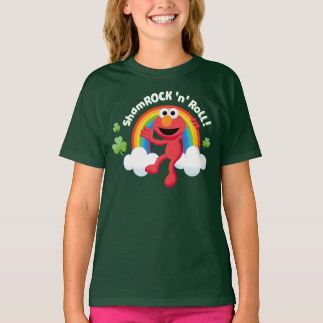 Camiseta Elmo | Shamrock 'n' Roll Arcoiris (Anverso)