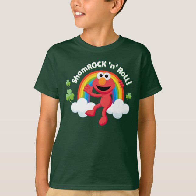 Camiseta Elmo | Shamrock 'n' Roll Arcoiris (Anverso)