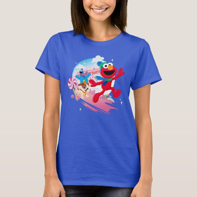 Camiseta Elmo, Tango y Cookie Monster | La mejor Navidad de (Anverso)