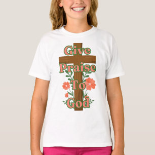Camiseta Elogio Al Chica De La Cruz De Madera De Dios