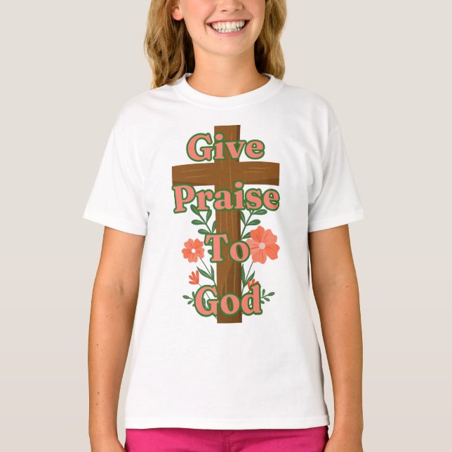 Camiseta Elogio Al Chica De La Cruz De Madera De Dios (Anverso)