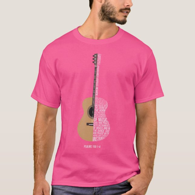 Camiseta Elogio Con El Salmo De Las Cadenas 150 Gui Acústic (Anverso)