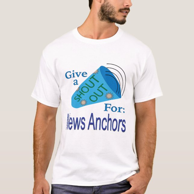 Camiseta Elogio para Presentadores de Noticias (Anverso)