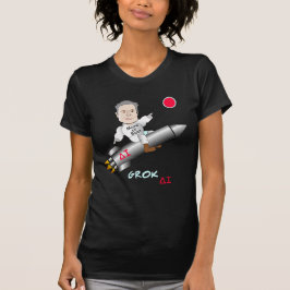 Camiseta Elon Musk Despega hacia Marte