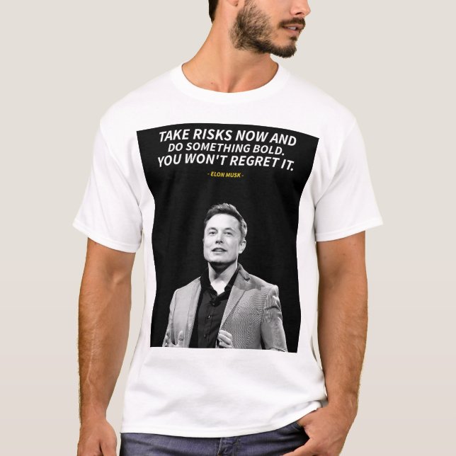 Camiseta Elon Musk quotes  (Anverso)