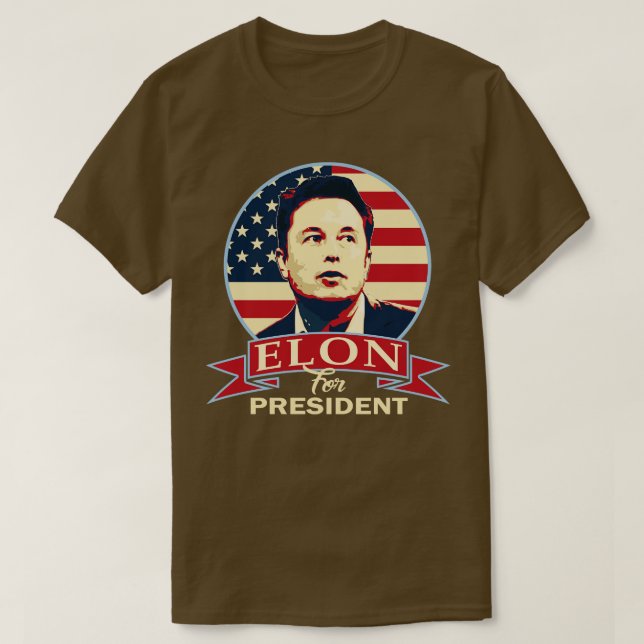 Camiseta Elon para Presidente (Diseño del anverso)