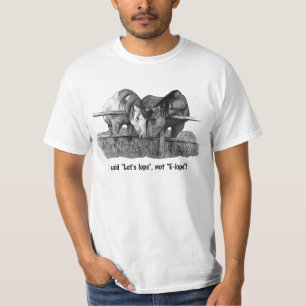Camiseta Elope, Funny, Caballos: Dibujo de lápiz: Boda