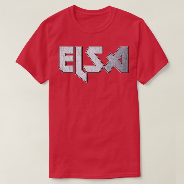Camiseta Elsa metalizado fuerte (Diseño del anverso)
