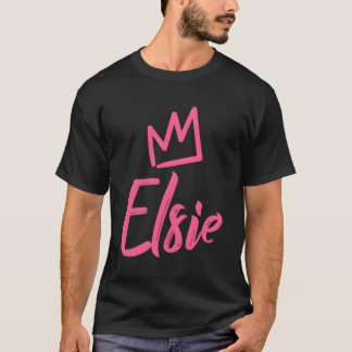 Camiseta Elsie The Queen K Crown Name For Llamado Elsie