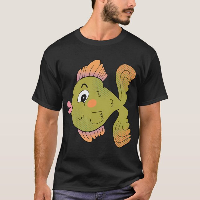 Camiseta Elton el pez tropical (Anverso)