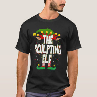 Camiseta Elves Agrupa a los Navidades elfos esculpidos