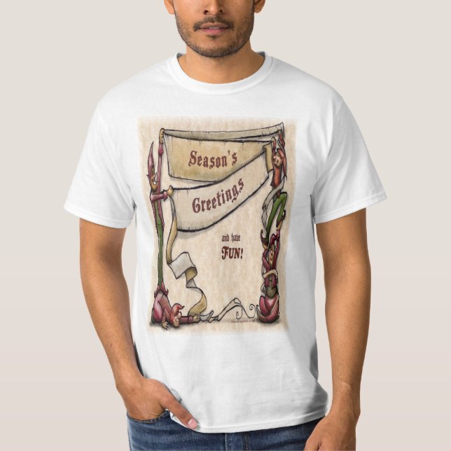 Camiseta Elves - Saludos de temporada (Anverso)