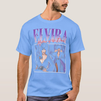 Camiseta Elvira Ama del Infierno Púrpura Amiga del Terror d