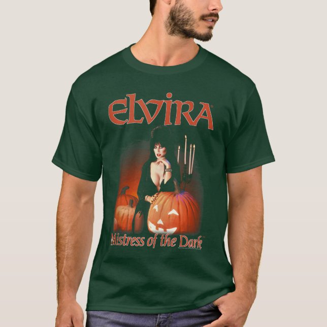Camiseta Elvira Mistress of the Dark Pumpkin Halloween Horr (Anverso)