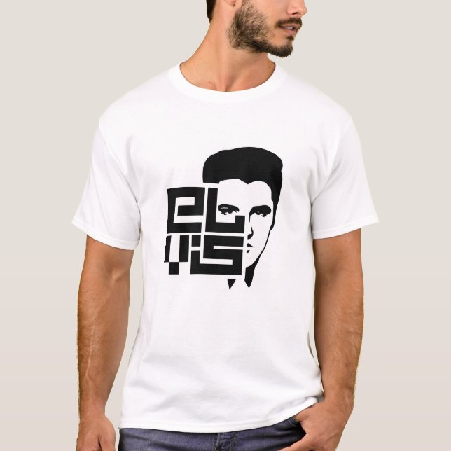 Camiseta Elvis Logo Cuadrado (Anverso)