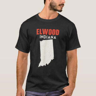 Camiseta Elwood Indiana USA State America Viaja Indianan