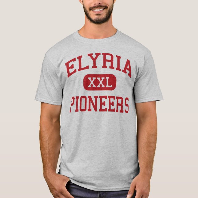 Camiseta Elyria - pioneros - High School secundaria - (Anverso)