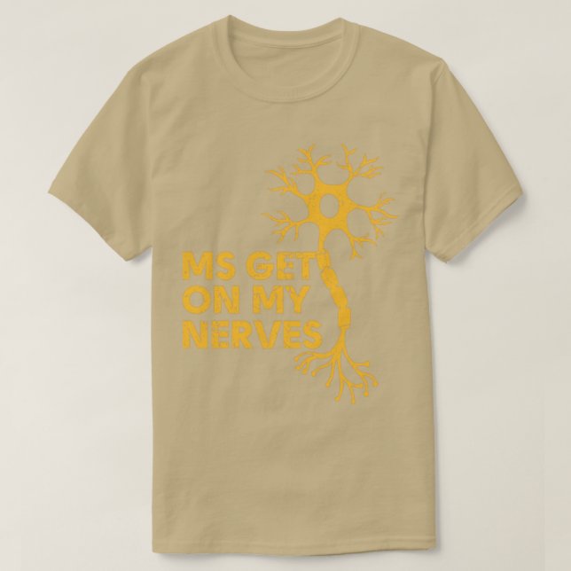 Camiseta EM Ponte En Mis Nervios Múltiples Conciencia Sobre (Diseño del anverso)