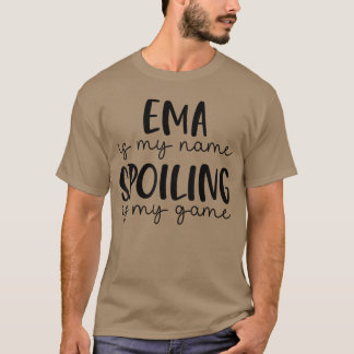 Camiseta EMA es mi nombre arruinar es mi juego chico divert