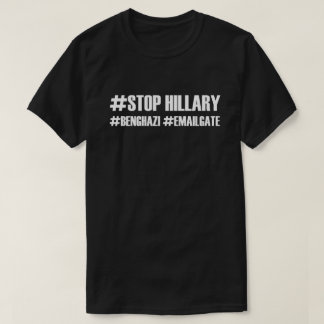 Camiseta #Emailgate del #Benghazi de Hillary del #Stop