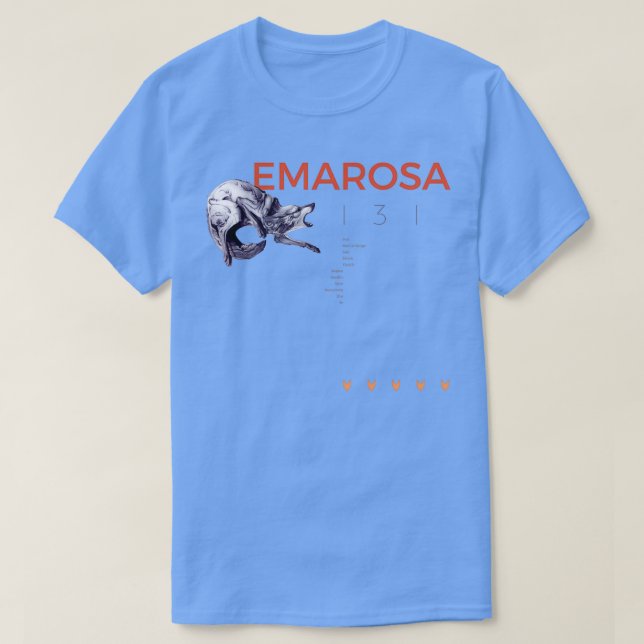 Camiseta Emarosa  (Diseño del anverso)