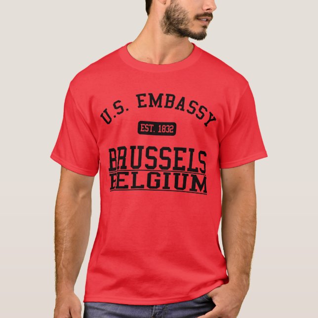 Camiseta Embajada Bruselas, Reino de Bélgica (Anverso)