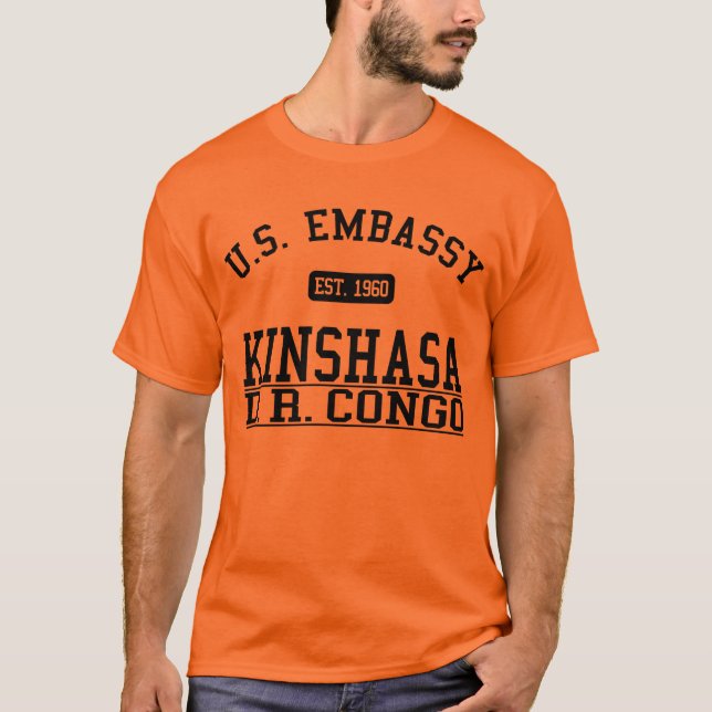 Camiseta Embajada Kinshasa, D.R.C. (Anverso)