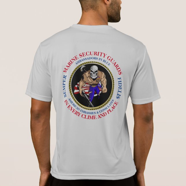 CAMISETA EMBAJADOR DE MSG EN AZUL (Reverso)