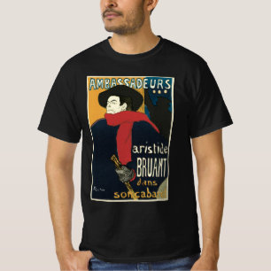 Camiseta Embajadores, Aristide Bruant por Toulouse Lautrec
