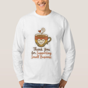 Camiseta Embalaje de pegatina para taza de café para pequeñ