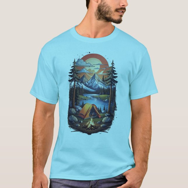 Camiseta Embalaje posterior de los campamentos de montaña (Anverso)