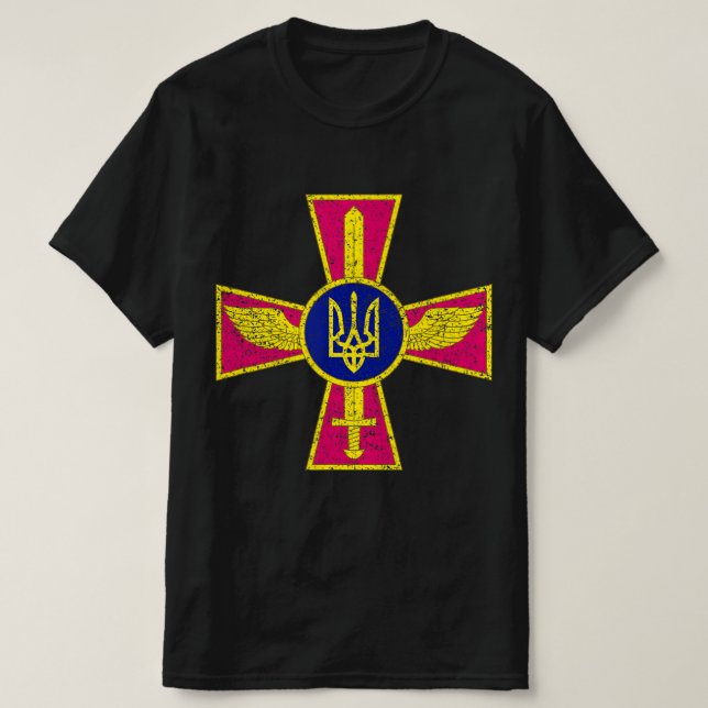 CAMISETA EMBALAMIENTO DE LA FUERZA AÉREA UCRANIANA FUERZAS  (Diseño del anverso)