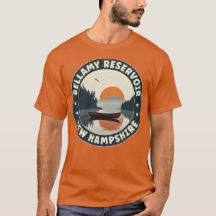Camiseta Embalse de Bellamy New Hampshire Sunset