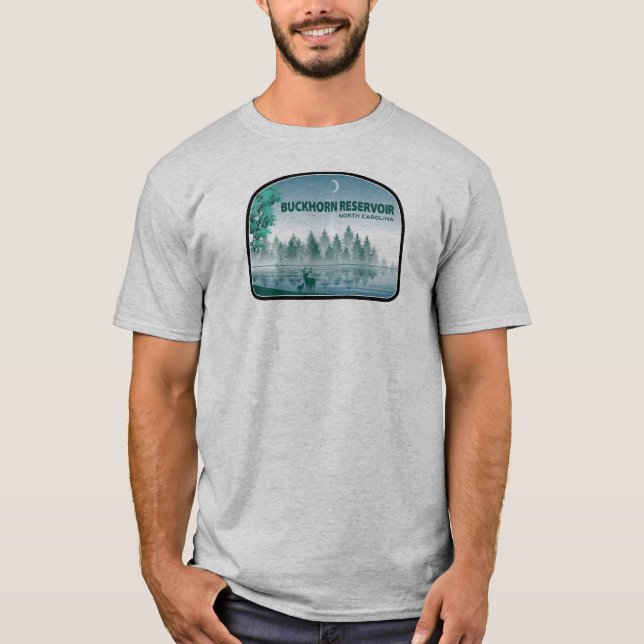 Camiseta Embalse de Buckhorn Deer de Carolina del Norte (Anverso)