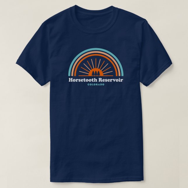 Camiseta Embalse de caballos Arcoiris Colorado (Diseño del anverso)