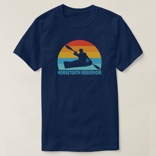 Camiseta Embalse de caballos Colorado Kayak (Diseño del anverso)
