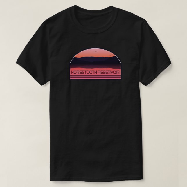 Camiseta Embalse de Caballos Colorado Red Sunrise (Diseño del anverso)