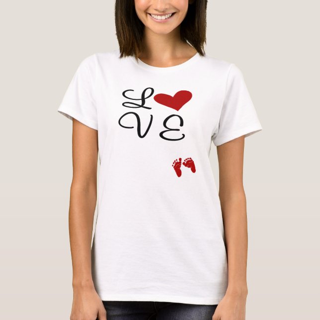 Camiseta Embarazo Amor Maternidad (Anverso)