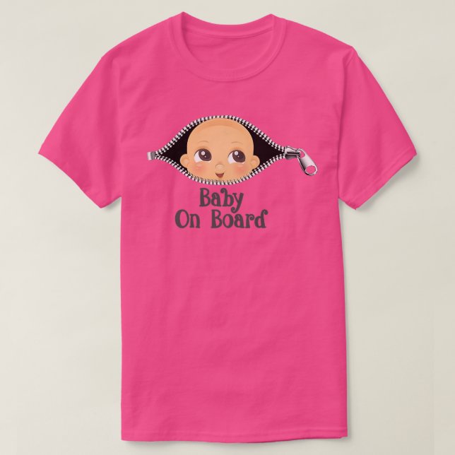 Camiseta Embarazo Bebé a bordo de futuras madres 887 (Diseño del anverso)