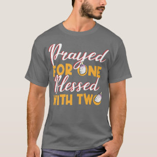 Camiseta Embarazo Bendecido Con Gemelos Infantiles