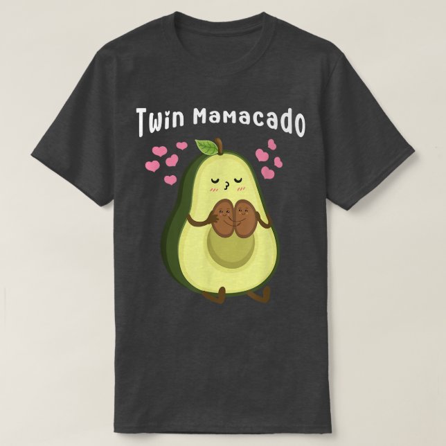 Camiseta Embarazo con aguacate y mamá fruta embarazada Mamá (Diseño del anverso)