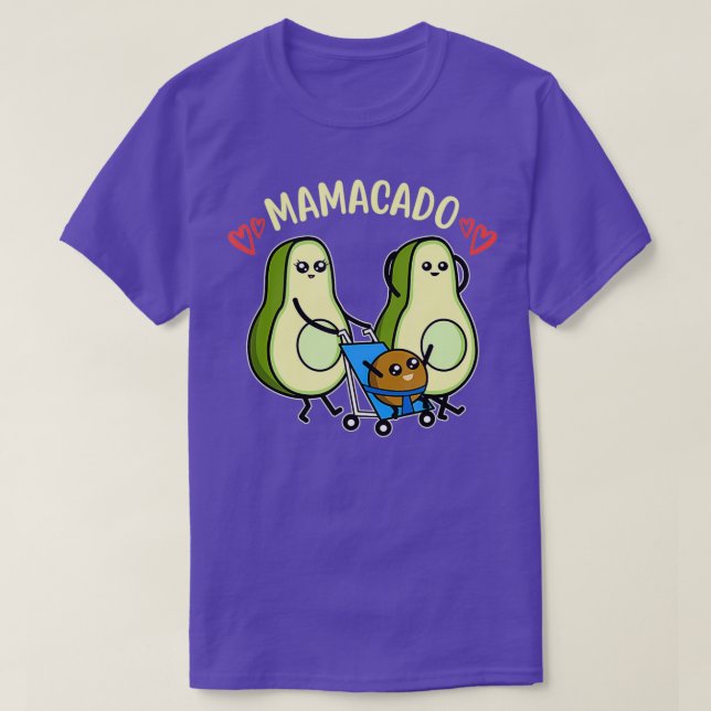 Camiseta Embarazo De Aguacado Aguda, Mamacado (Diseño del anverso)