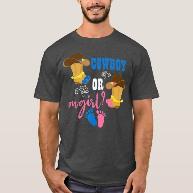 Camiseta Embarazo de bovinos o vacas revelación de género d (Anverso)