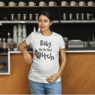 Camiseta Embarazo de Brujas de Halloween