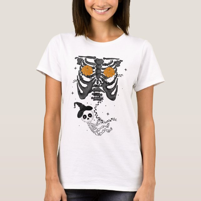 Camiseta Embarazo de Halloween (Anverso)