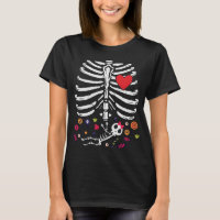 Embarazo de Halloween lindo Skeleton Baby Girl
